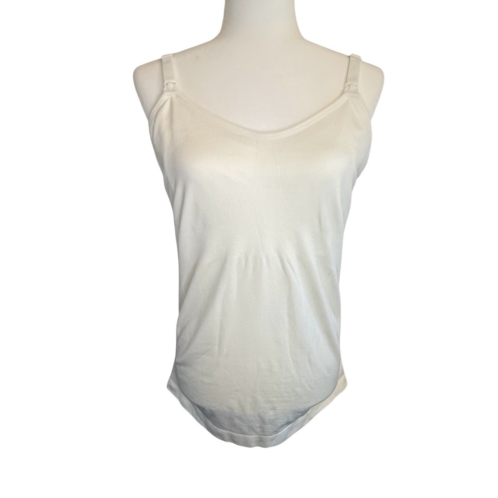 NWT Nursing Maternity Tank Top with Adjustable Straps -Cream Size XL